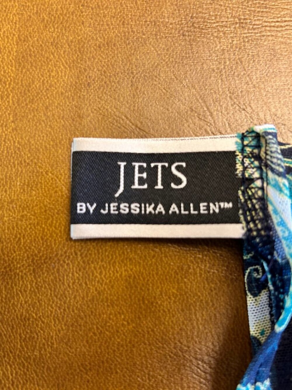 Jets By Jessika Allen Sarong SZ US 6 S-M Swim Cover Up Skirt Pareo Beach Blue ! - Picture 2 of 4